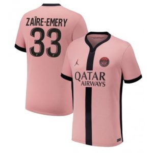 Paris Saint-Germain PSG Warren Zaire-Emery #33 Tredjedrakt 2024-25 Fotballdrakt