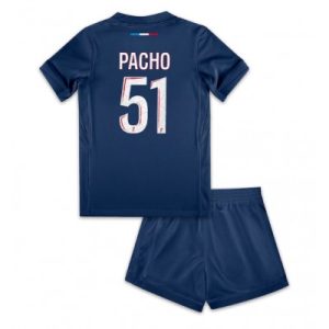 Paris Saint-Germain PSG Willian Pacho #51 Hjemmedraktsett 2024-25 Barn klær