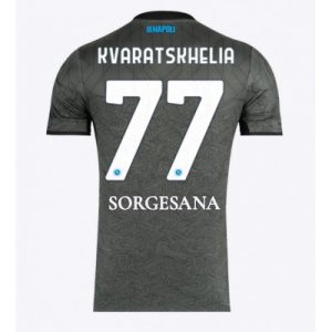 SSC Napoli Khvicha Kvaratskhelia #77 Tredjedrakt 2024-25 Fotballdrakter