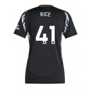 Arsenal Declan Rice #41 Bortedrakt Dame 2024-25 Fotballdrakter Svart