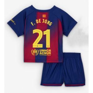Barcelona Frenkie de Jong #21 Hjemmedraktsett 2025-26 Fotballdrakter
