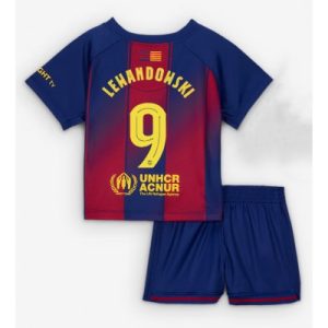 Barcelona Robert Lewandowski #9 Hjemmedraktsett 2025-26 Fotballdrakter