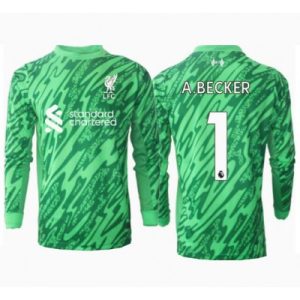 Liverpool Alisson Becker #1 Keeper Bortedrakt 2024-25 Langermet