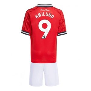 Manchester United drakt Barn Rasmus Hojlund #9 Hjemmedraktsett 2025-26