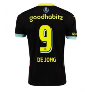PSV Eindhoven fotballdrakt med trykk Luuk de Jong #9 Bortedrakt 2024-25