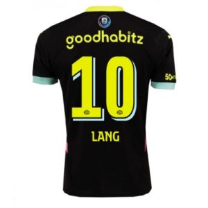 PSV Eindhoven fotballdrakt med trykk Noa Lang #10 Bortedrakt 2024-25