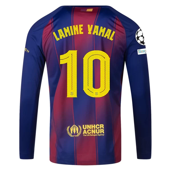Barcelona Lamine Yamal #10 Hjemmedrakt 2025-26 Fotballdrakter- UCL