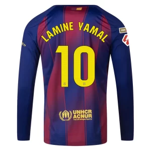 Barcelona Lamine Yamal #10 Hjemmedrakt 2025-26 Langermet