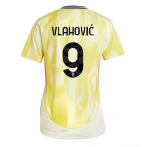 Juventus Drakt Kvinner Dusan Vlahovic #9 Bortedrakt 2024-25