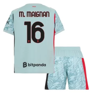 AC Milan Mike Maignan #16 Keeper Hjemmedraktsett 2025-26 Fotball Barndrakt