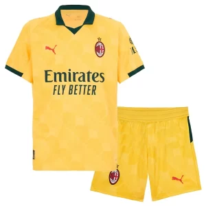 AC Milan Tredjedrakt Barn 2025-26 gul med Bukse