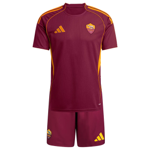 as-roma-hjemmedraktsett-2025-26-rod-fotballdrakt-barn-med-bukse