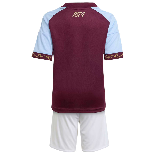 Billige fotballdrakter til Barn Aston Villa Hjemmedrakt 2025-26-1
