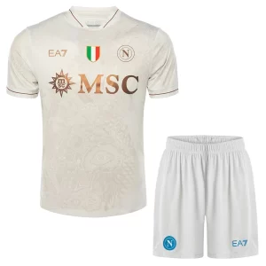 Billige SSC Napoli Bortedrakt Barn 2025-26 hvit