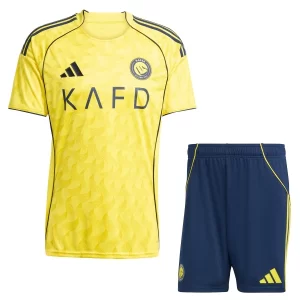 Kjøp Al-Nassr Hjemmedrakt Barn 2025-26 gul Fotball Barndrakt