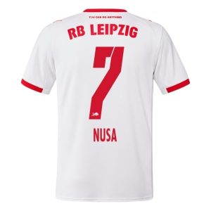 RB Leipzig Hjemmedrakt 2025-26 Fotballtrøyer Hvit Antonio Nusa 7