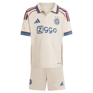 Billige Ajax Tredjedrakt 2025-26 Fotball Barndrakt hvit