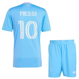 Billige Inter Miami Tredjedrakt 2025-26 Fotball Barndrakt Lionel Messi 10