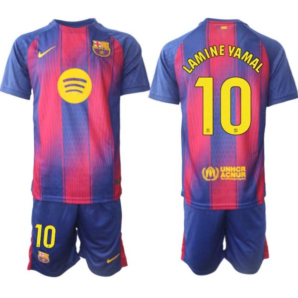 FC Barcelona Hjemmedrakt 2025-26 Fotballdrakter med Bukse Lamine Yamal 10
