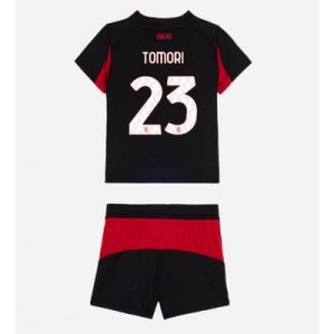 AC Milan Fikayo Tomori #23 Hjemmedraktsett 2025-26 Fotball Barndrakt