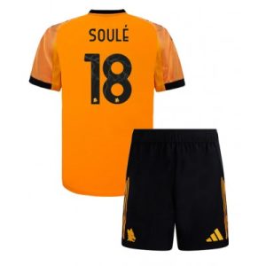 AS Roma Matias Soule #18 Bortedraktsett 2025-26 Fotballdrakt Barn
