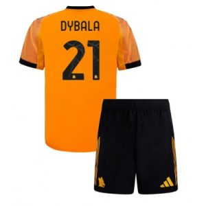 AS Roma Paulo Dybala #21 Bortedraktsett 2025-26 Fotballdrakt Barn