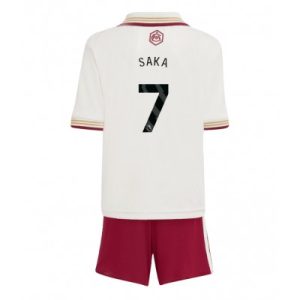 Arsenal Bukayo Saka #7 Tredjedraktsett 2025-26 Fotballdrakt barn salg