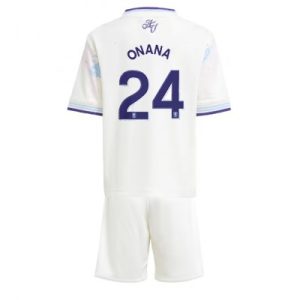 Aston Villa Amadou Onana #24 Tredjedraktsett 2025-26 Fotballdrakt Barn