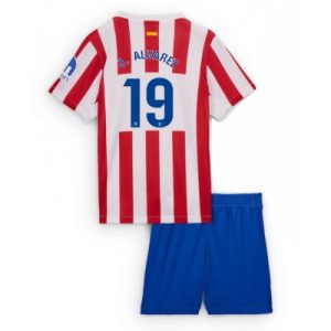 Atletico Madrid Julian Alvarez #19 Hjemmedraktsett 2025-26 Fotballdrakter Barn