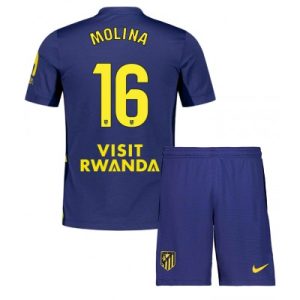 Atletico Madrid Nahuel Molina #16 Bortedraktsett 2025-26 Fotballdrakter Barn
