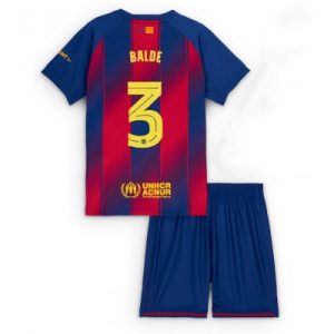 Barcelona Alejandro Balde #3 Hjemmedraktsett 2025-26 Fotballdrakt Barn