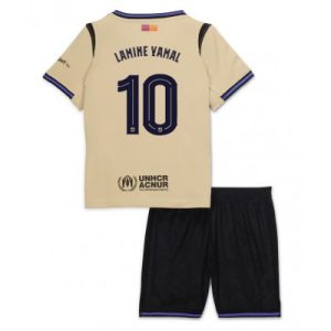 Barcelona Lamine Yamal #10 Bortedraktsett 2025-26 Fotballdrakt Barn