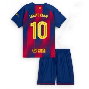 Barcelona Lamine Yamal #10 Hjemmedraktsett 2025-26 Fotballdrakt Barn