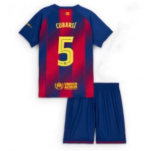 Barcelona Pau Cubarsi #5 Hjemmedraktsett 2025-26 Fotballdrakt Barn