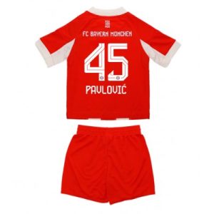 Bayern Munich Aleksandar Pavlovic #45 Hjemmedraktsett 2025-26 Fotballdrakter