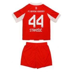 Billige fotballdrakter til Barn Bayern Munich Josip Stanisic #44 Hjemmedraktsett 2025-26