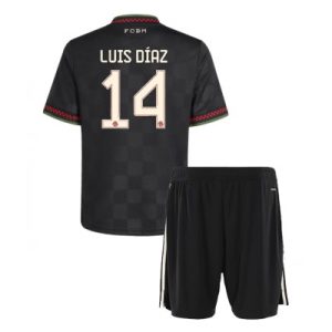 Billige fotballdrakter til Barn Bayern Munich Luis Diaz #14 Tredjedraktsett 2025-26