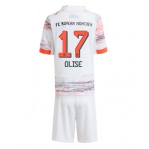 Bayern Munich Michael Olise #17 Bortedraktsett 2025-26 Fotballdrakt Barn