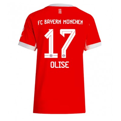 Billige fotballdrakter Bayern Munich Michael Olise #17 Hjemmedrakt Dame 2025-26