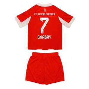 Billige fotballdrakter til Barn Bayern Munich Serge Gnabry #7 Hjemmedraktsett 2025-26