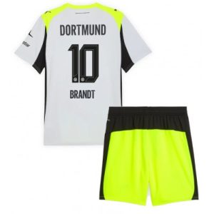 Borussia Dortmund Julian Brandt #10 Bortedraktsett 2025-26 Fotball Barndrakt
