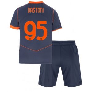 Inter Milan Alessandro Bastoni #95 Tredjedraktsett 2025-26 Fotball Barndrakt