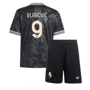 Billige Fotballdrakter Barn Juventus Dusan Vlahovic #9 Tredjedraktsett 2025-26