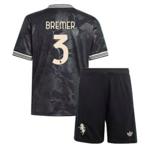 Billige Fotballdrakter Barn Juventus Gleison Bremer #3 Tredjedraktsett 2025-26