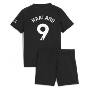 Manchester City Erling Haaland #9 Bortedraktsett 2025-26 Fotball Barndrakt