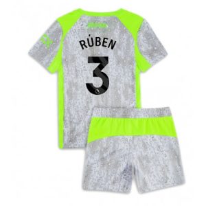 Manchester City Ruben Dias #3 Tredjedraktsett 2025-26 Fotball Barndrakt