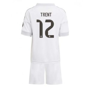 Billige Fotballdrakter Barn Real Madrid Alexander-Arnold #12 Hjemmedraktsett 2025-26