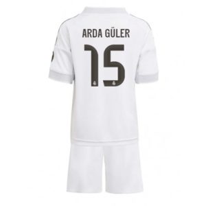 Billige Fotballdrakter Barn Real Madrid Arda Guler #15 Hjemmedraktsett 2025-26