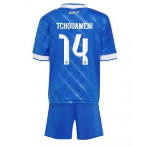 Billige Fotballdrakter Barn Real Madrid Aurelien Tchouameni #14 Tredjedraktsett 2025-26