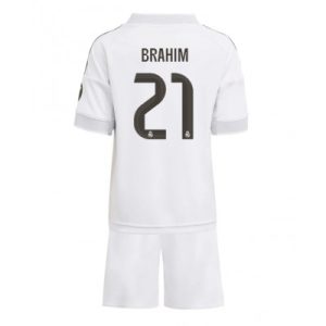 Billige Fotballdrakter Barn Real Madrid Brahim Diaz #21 Hjemmedraktsett 2025-26